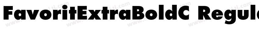 FavoritExtraBoldC Regular字体转换